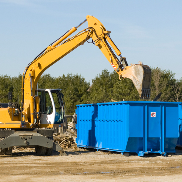 are there any restrictions on where a residential dumpster can be placed in Madrid Alabama